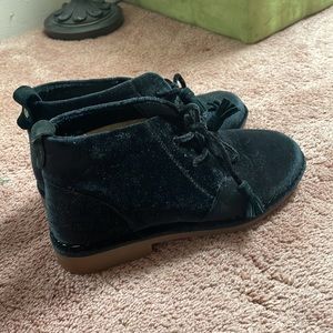 Velvety Black booties